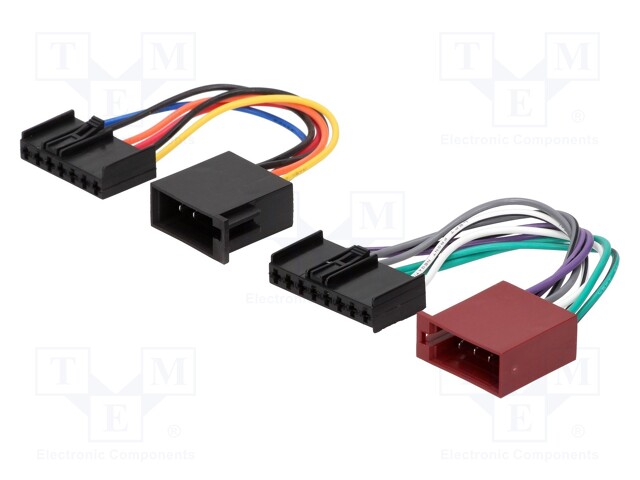 Connector; radio,ISO; Ford,Jaguar,Lincoln,Mazda,Mercury,Nissan