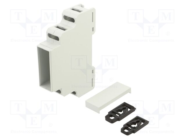 Enclosure: for DIN rail mounting; Y: 90mm; X: 18mm; Z: 65mm; ABS