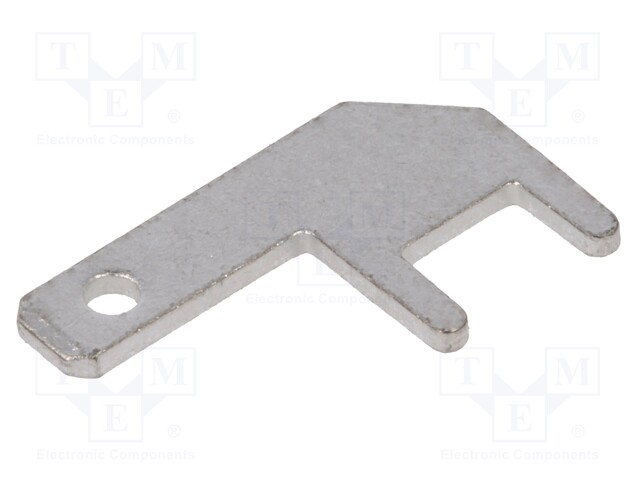 Terminal: flat; 2.8mm; 0.8mm; male; THT; tinned; Overall len: 13.5mm