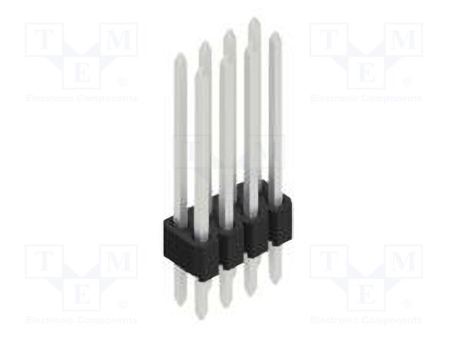 Connector: pin strips; pin header; male; PIN: 8; 1.27mm; THT; 2x4