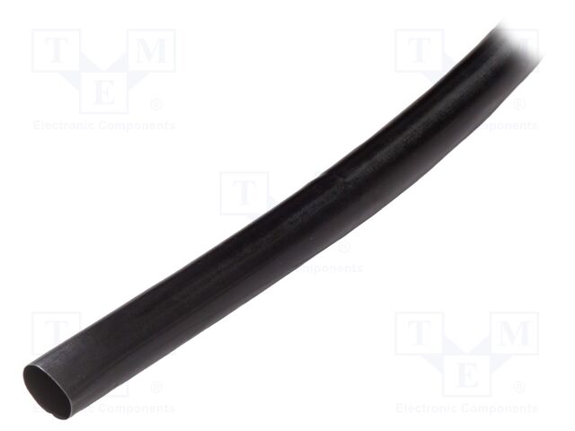 Heat shrink sleeve; glueless; 2: 1; 12.7mm; black; polyolefine
