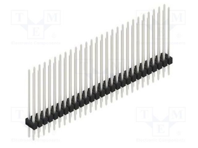 Connector: pin strips; pin header; male; PIN: 54; 2.54mm; THT; 2x27