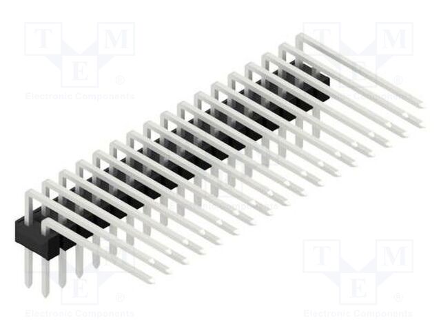Connector: pin strips; pin header; male; PIN: 34; 2.54mm; THT; 2x17