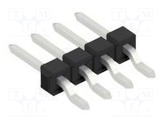 Connector: pin strips; pin header; male; PIN: 4; 2.54mm; SMT; 1x4