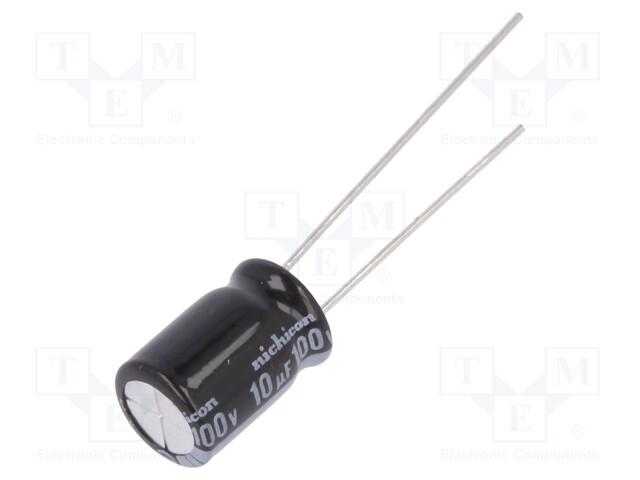 Capacitor: electrolytic; THT; 10uF; 100VDC; Ø8x11.5mm; Pitch: 3.5mm