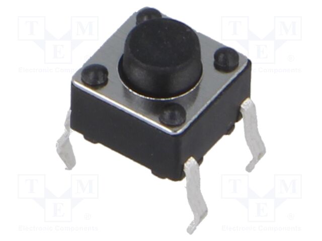 Microswitch TACT; SPST; Pos: 2; 0.05A/12VDC; THT; 2.45N; 6x6x3.5mm