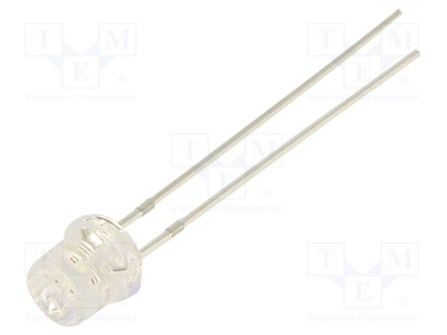 LED; red; 5mm; 500÷750mcd; 140°; Front: flat; 1.8÷2.1VDC; -30÷85°C