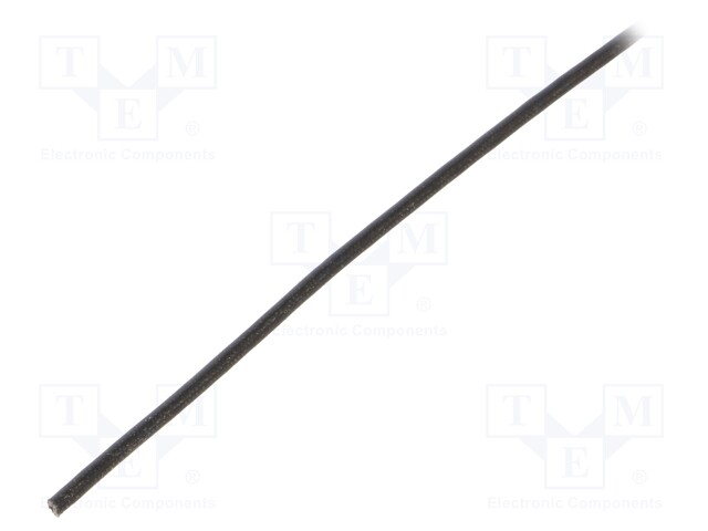 Insulating tube; black; -20÷155°C; Øint: 1mm; L: 200m
