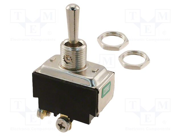 Switch: toggle; Pos: 2; DPST-NO; OFF-(ON); 15A/277VAC; 0÷85°C; ST2
