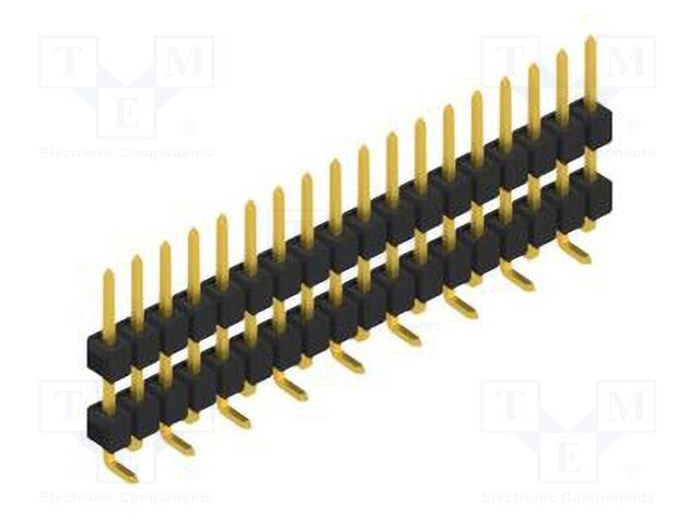 Connector: pin strips; pin header; male; PIN: 18; 2.54mm; SMT; 1x18