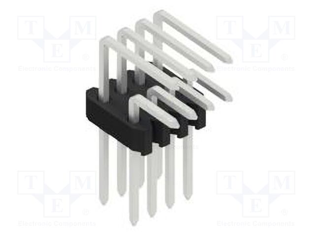 Connector: pin strips; pin header; male; PIN: 8; 1.27mm; THT; 2x4