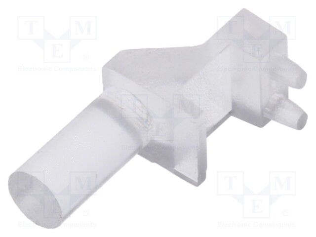 Fiber for LED; Ø3mm; Front: flat; angular,with PCB mounting