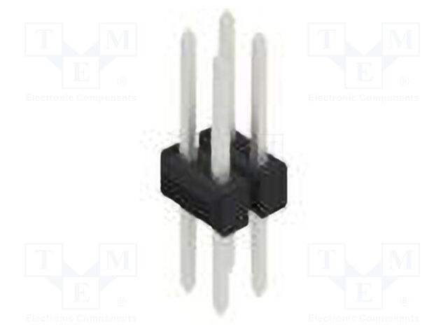 Connector: pin strips; pin header; male; PIN: 4; 2.54mm; THT; 2x2