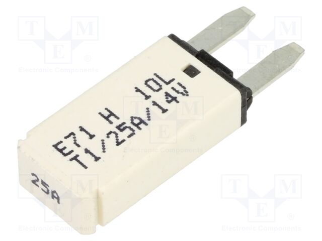 Fuse: resettable; 25A; 14VDC