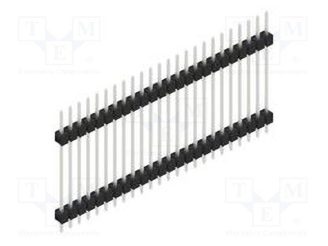Connector: pin strips; pin header; male; PIN: 24; 2.54mm; THT; 1x24