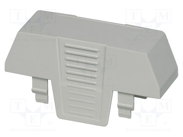 Upper housing; without connection hole; grey; EH 22,5; X: 22.6mm