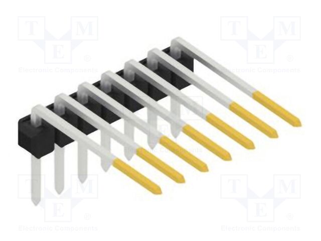 Connector: pin strips; pin header; male; PIN: 7; 2.54mm; THT; 1x7