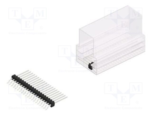 Connector: pin strips; pin header; male; PIN: 20; 1.27mm; SMT; 1x20