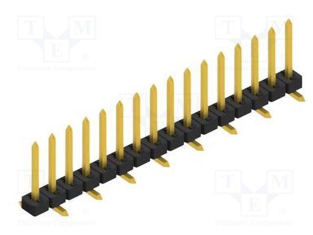 Connector: pin strips; pin header; male; PIN: 16; 2mm; SMT; 1x16