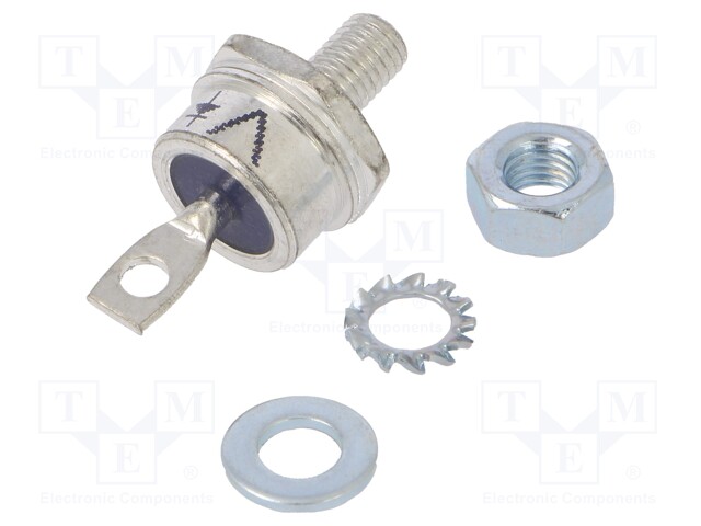 Diode: stud rectifying; 400V; 1.2V; 85A; anode stud; DO203AB; screw
