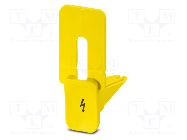 Label; L: 56.4mm; W: 24.4mm; H: 56.4mm; Body: yellow
