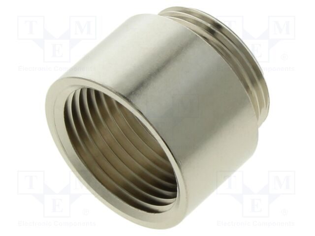 Thread adapter; Int.thread: NPT 3/4"; Ext.thread: M25; brass