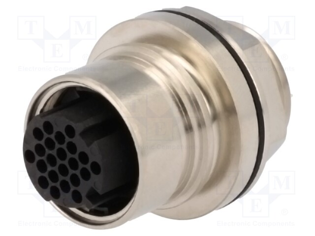Connector: circular; socket; female; PIN: 22; w/o contacts; 2A; 60V