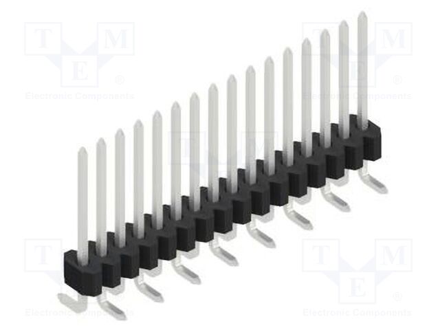 Connector: pin strips; pin header; male; PIN: 16; 1.27mm; SMT; 1x16