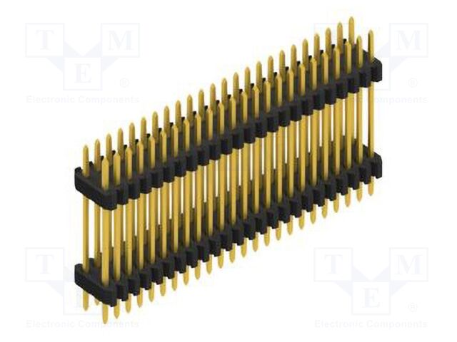 Connector: pin strips; pin header; male; PIN: 48; 1.27mm; THT; 2x24
