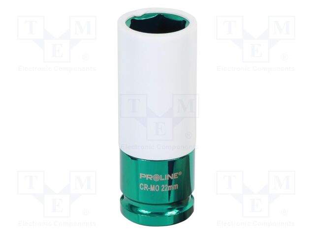 Socket; to wheels,socket spanner,impact; HEX 22mm; 1/2"