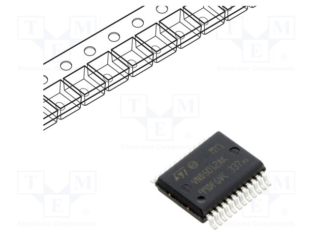 IC: power switch; high-side; 60A; Ch: 2; SMD; PowerSSO24; reel,tape