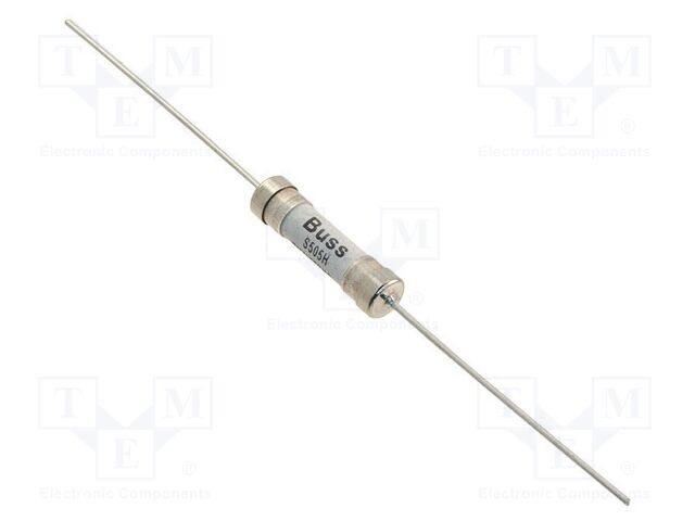 Fuse: fuse; time-lag; 1A; 600VAC; ceramic,cylindrical,axial; brass