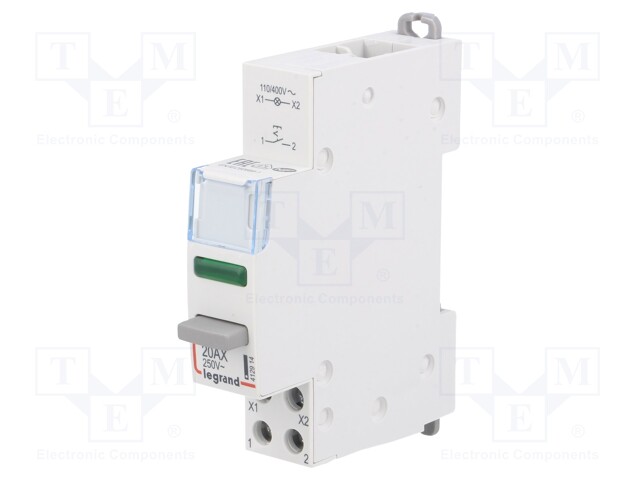 Module: pushbutton switch; 20A; Mounting: DIN; 250VAC; bistable