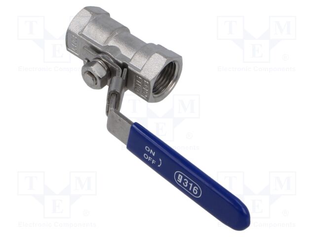 Ball valve; max.65bar@<100°C; 1.4408 stainless steel; G316