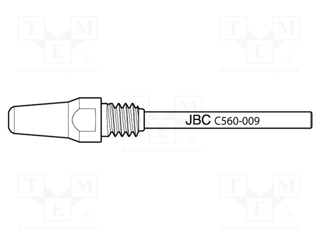 Nozzle: desoldering; 1.3x5mm; Features: longlife