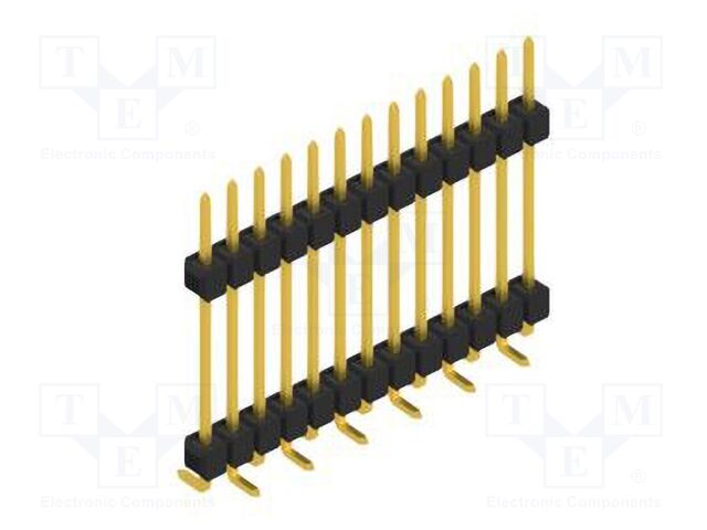 Connector: pin strips; pin header; male; PIN: 13; 2.54mm; SMT; 1x13