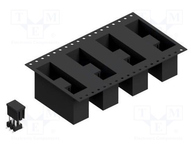 Connector: pin strips; pin header; male; PIN: 6; 2.54mm; SMT; 2x3
