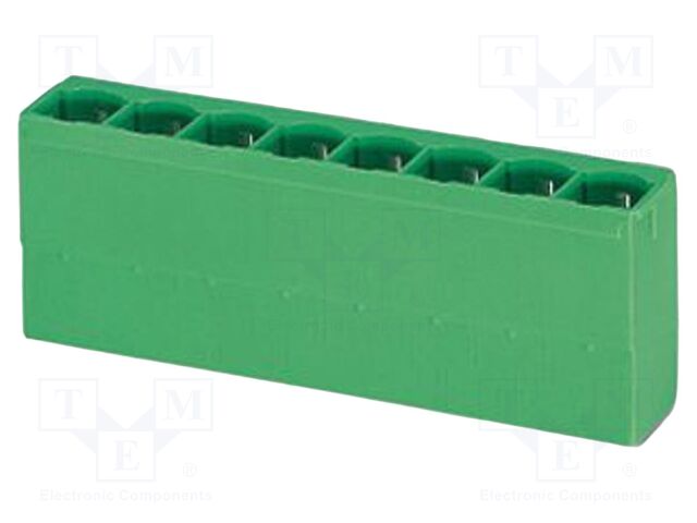 PCB headers, nominal cross section: 6 mm?, color: green, nom