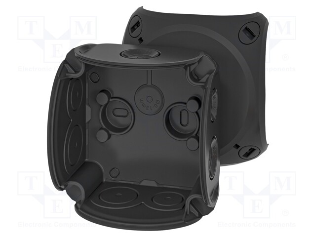 Enclosure: junction box; X: 84mm; Y: 84mm; Z: 55mm; polypropylene PP