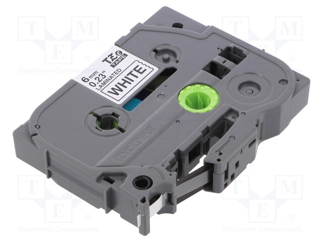 Tape; Width: 6mm; Colour: white; Character colour: black; L: 8m