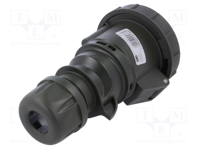 Connector: AC supply 3-phase; socket; female; 32A; 230VAC; IP67