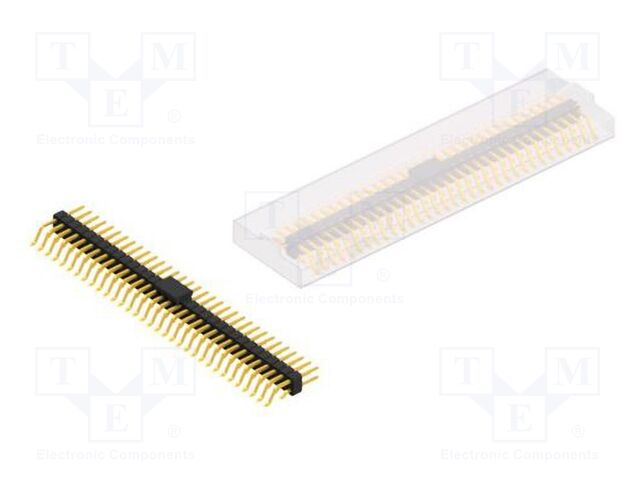 Connector: pin strips; pin header; male; PIN: 66; 2.54mm; SMT; 2x33