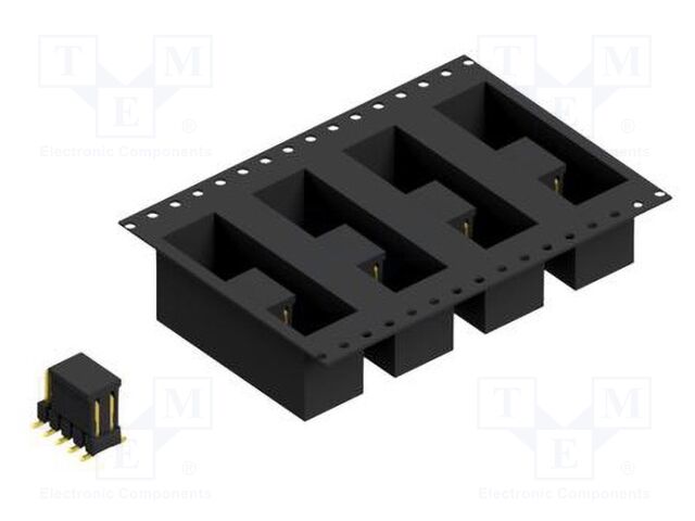 Connector: pin strips; pin header; male; PIN: 10; 2.54mm; SMT; 2x5
