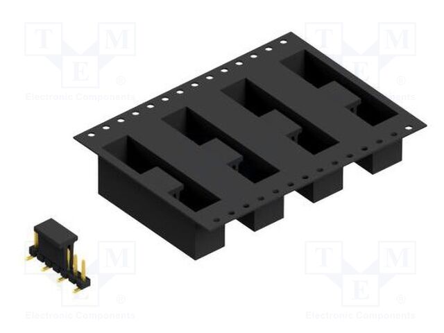 Connector: pin strips; pin header; male; PIN: 7; 2.54mm; SMT; 1x7