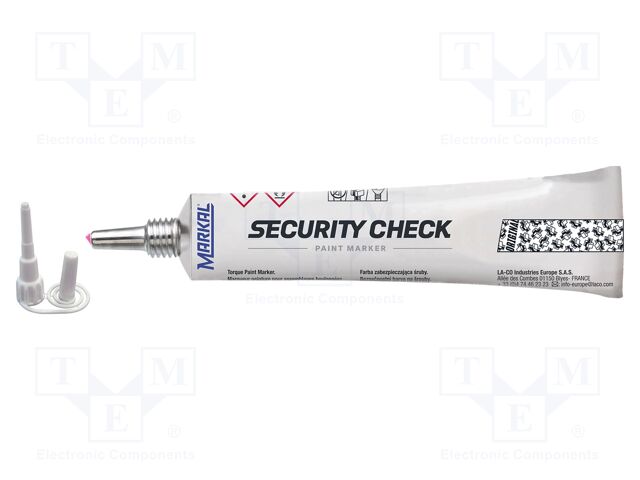 Paint; pink; SECURITY CHECK ORIGINAL; 20÷70°C