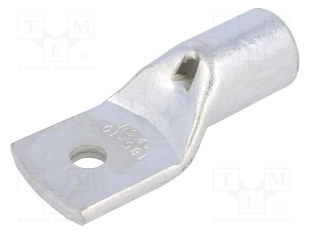 Ring tube terminal; M10; 185mm2; crimped; for cable; tinned
