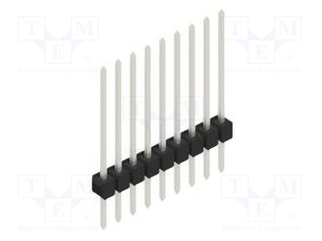 Connector: pin strips; pin header; male; PIN: 9; 2.54mm; THT; 1x9
