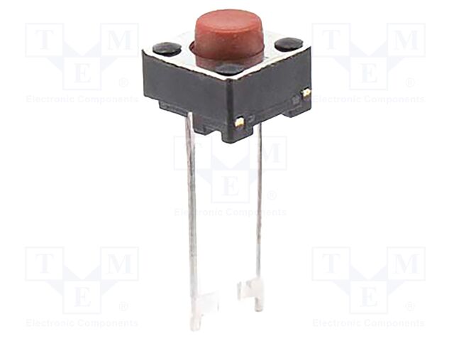 Microswitch TACT; SPST; Pos: 2; 0.05A/12VDC; THT; none; 2.55N; 1.4mm