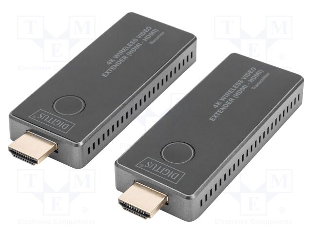 HDMI extender; HDCP 1.4,HDCP 2.2,HDMI 1.4,HDMI 2.0; black; ABS