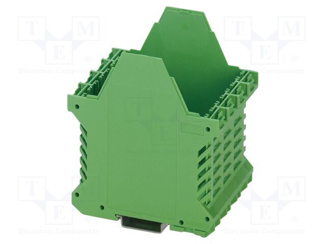 Enclosure base; green; UL94V-0; ME 70; for DIN rail mounting
